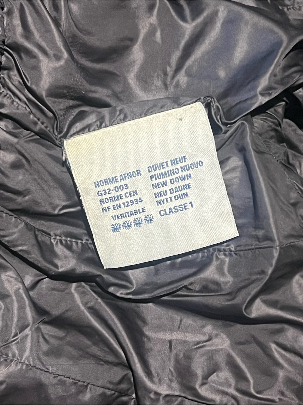 MONCLER Authentic Hermine Long Down Puffer Coat - Dark Gray, No Hood | Size 2, M - Picture 11 of 12